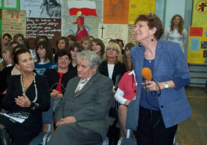 Od lewej Katarzyna Osuchowska i dziennikarka Radio Łodź